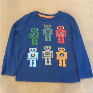 Boden mixed appliqué and printed long sleeve tee